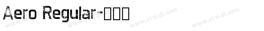 Aero Regular字体转换